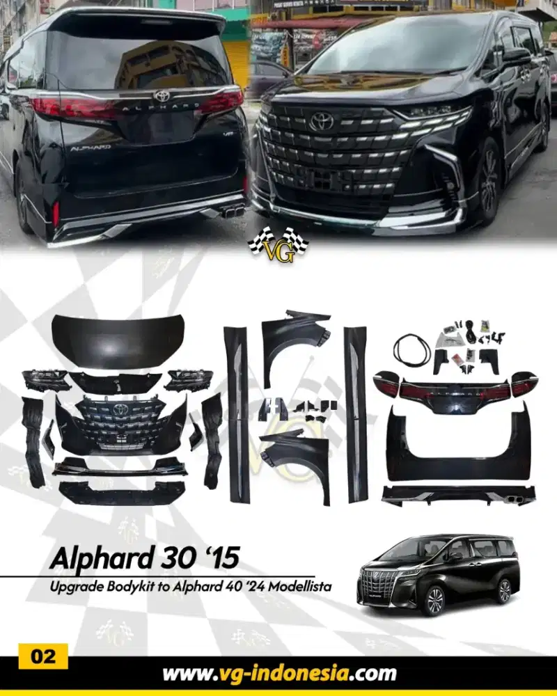 Upgrade Alphard lama ke Modelista