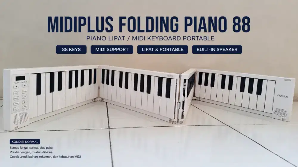 MIDIPLUS Folding Piano 88 – Piano Lipat 88 Keys