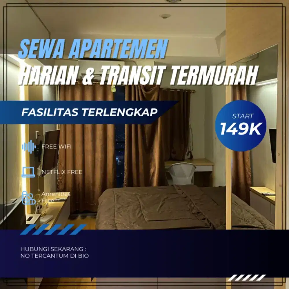 Sewa apartemen Transpark Cibubur Depok Harian/Transit Termurah