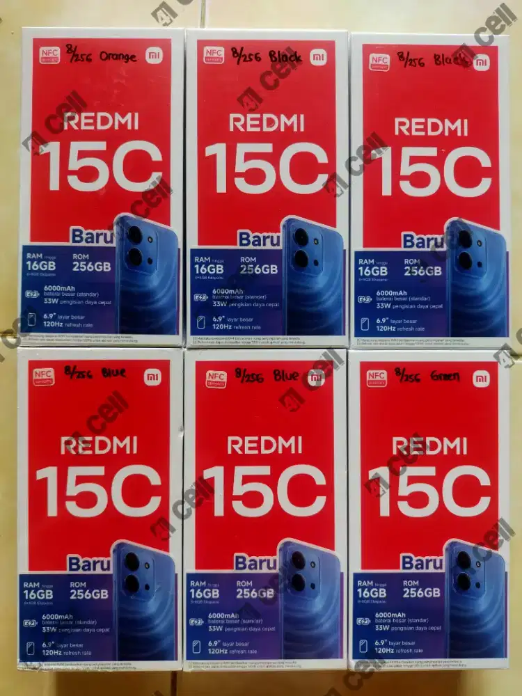 Redmi 15C ram 6/128 100% baru Termurah