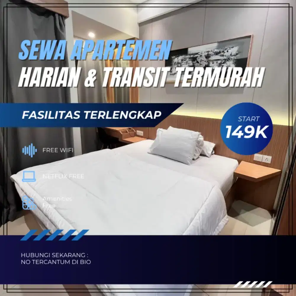 Sewa Apartemen Treepark City Harian/Transit Termurah Tangerang cikokol