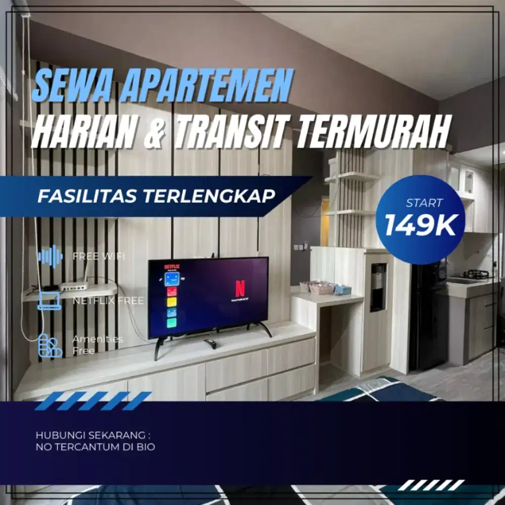 Sewa Apartemen Treepark BSD Serpong Harian/Transit Termurah Tangerang