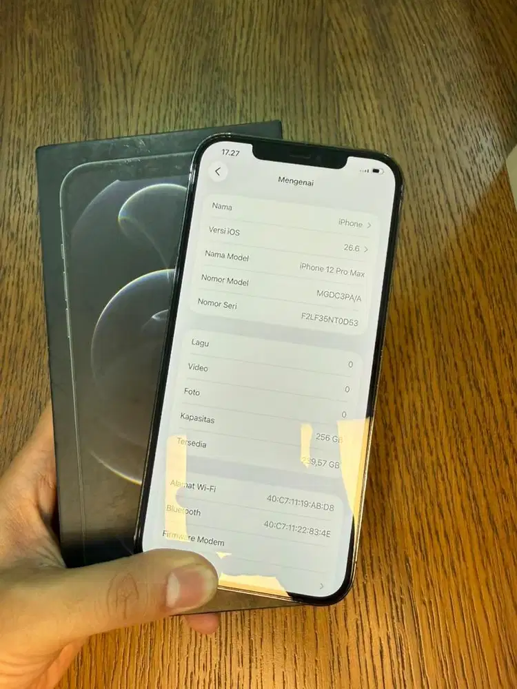 iPhone 12 promax 256 ibox