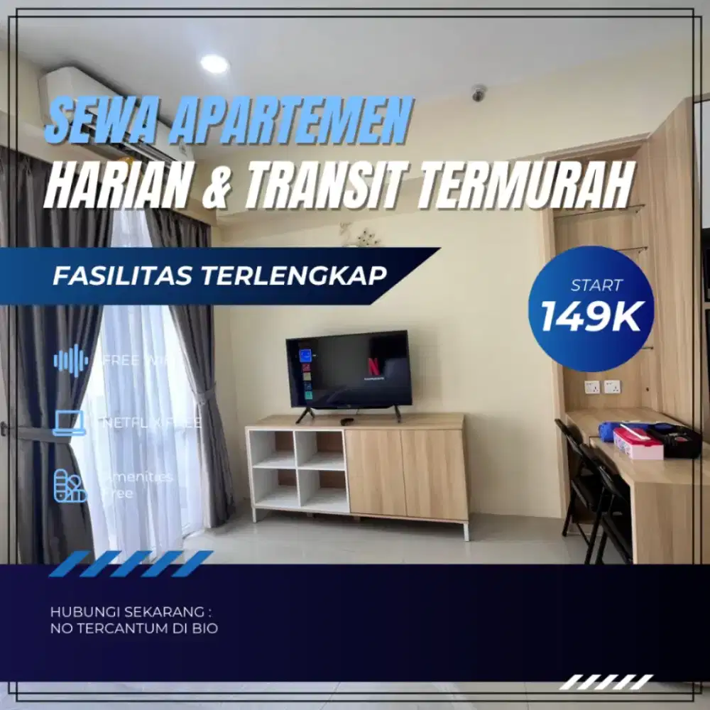 Sewa Apartemen Grand Kamala Lagoon Harian/Transit Termurah Bekasi