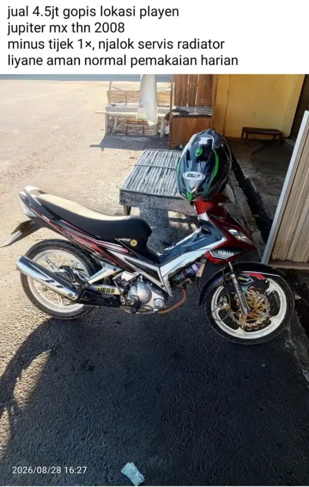 Dijual Jupiter Mx Tahun 2008