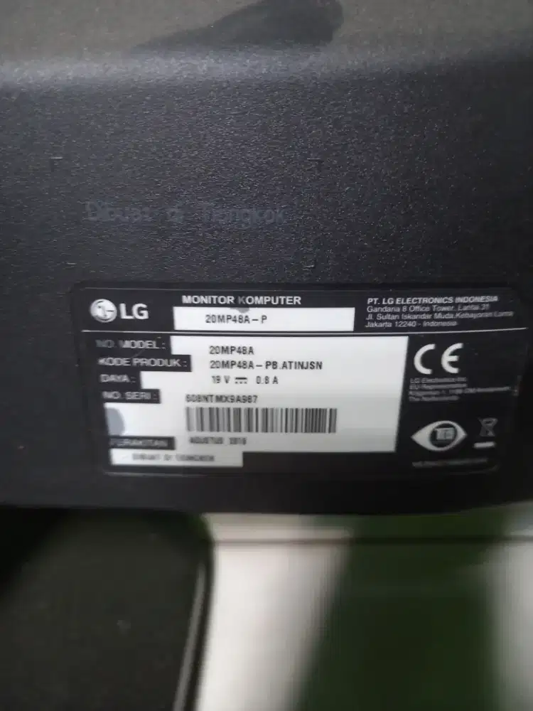 Monitor LG 20MP48A-P 20 Inch IPS