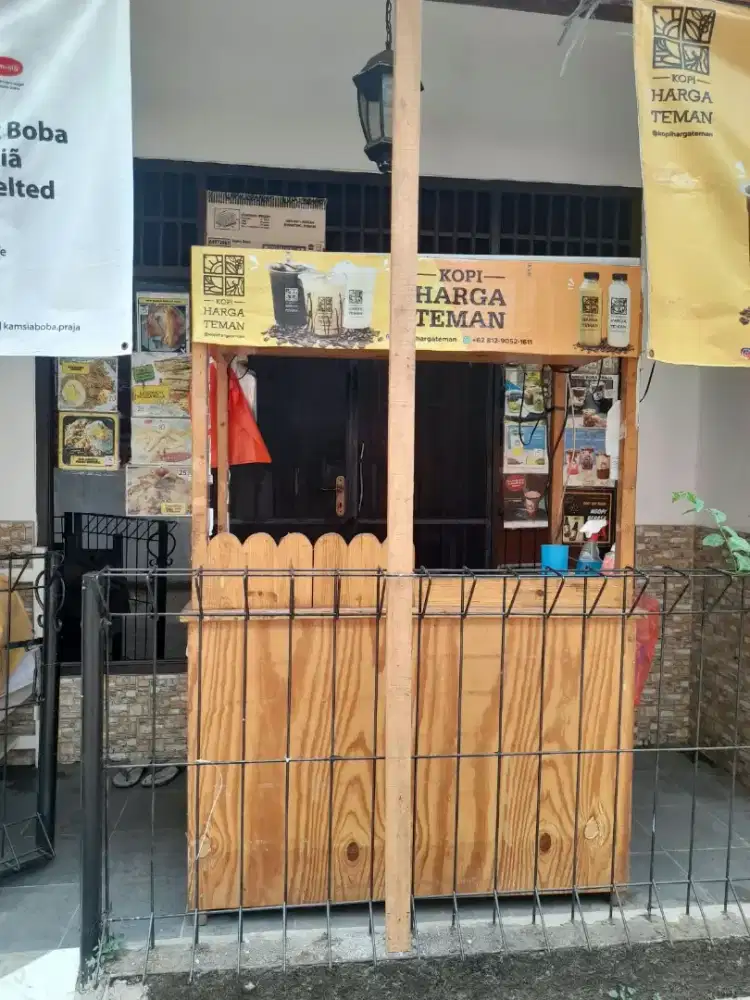 Jual Gerobak/Booth + 1set meja+4kursi Bekas, jati belanda - Nego