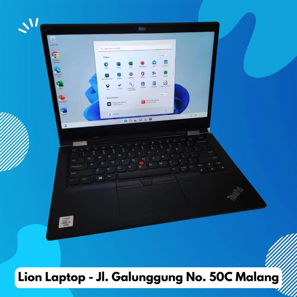 RAM 16GB Core i5 Gen10 Flip 360° SSD 256GB Lenovo Thinkpad YOGA L13 [0