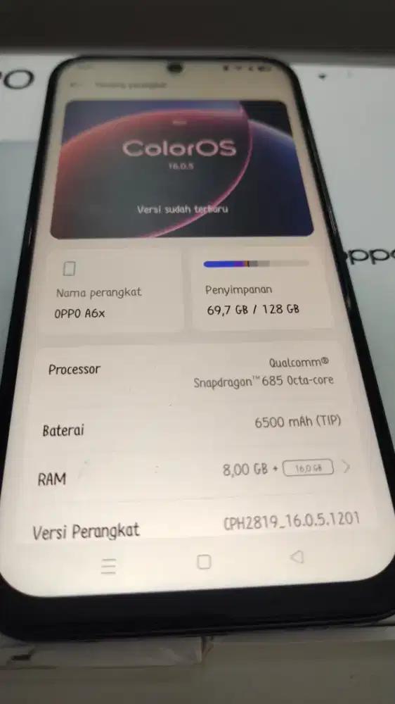 Jual Oppo A6x 98%