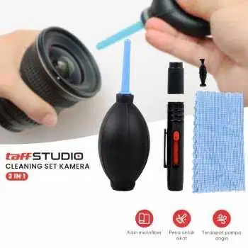 Cleaning Set Kamera 3 in 1 – Blower, Kuas, Lap – TaffSTUDIO LP-1