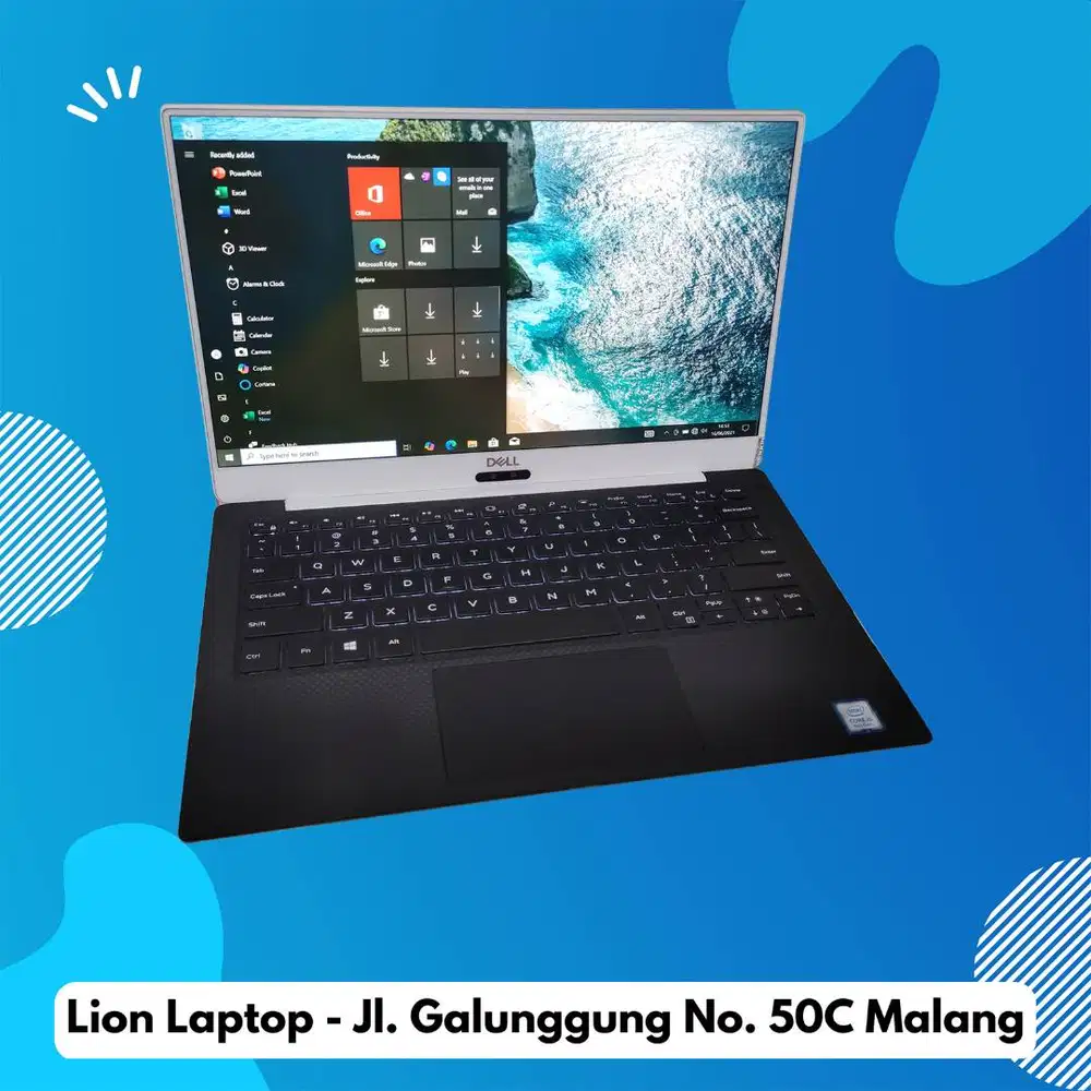 Slim & Ringan Core i5 RAM 8 SSD 256 DELL XPS 13 9370 [04|09]
