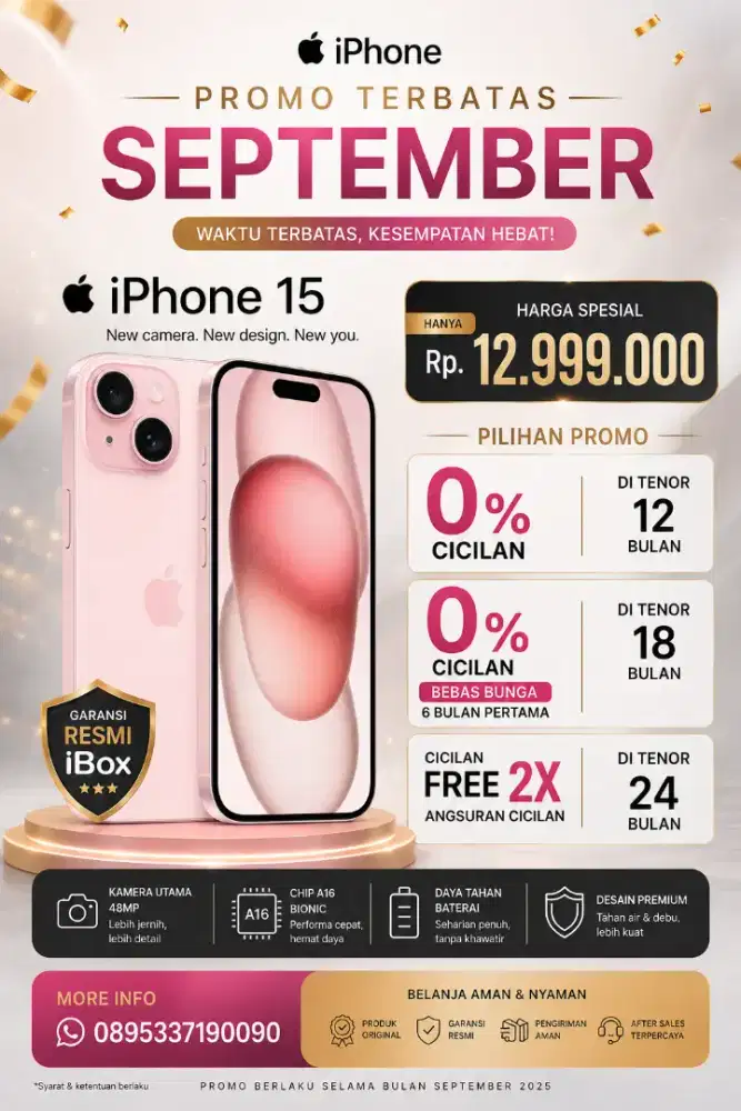 Iphone 15 basic 128 kredit murah
