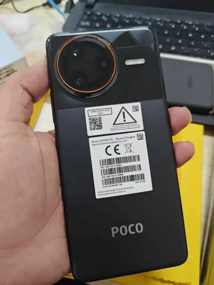 Pocophone F7 Ultra 5G ram 16 internal 512 lengkap ori resmi like new