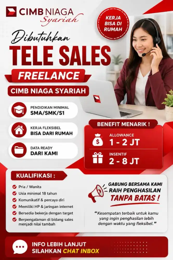 Dibutuhkan sales & marketing