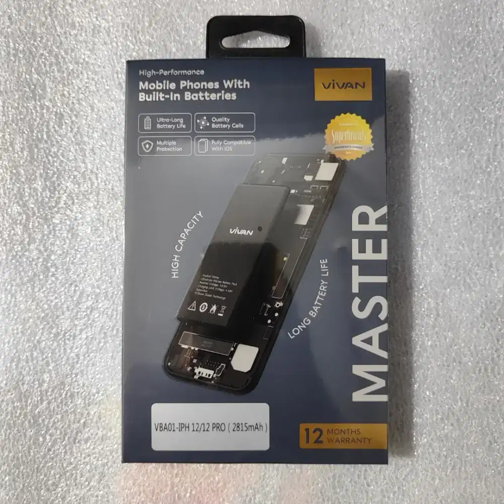Batre Iphone 12 dan 12 Pro Merk Vivan
