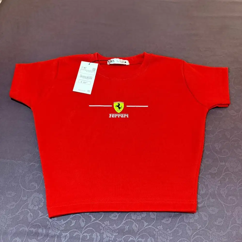 Atasan wanita crop top polos