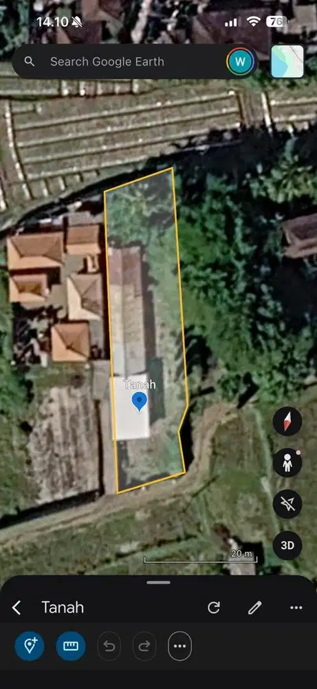 TANAH DIJUAL - 700m dari Pantai Masceti