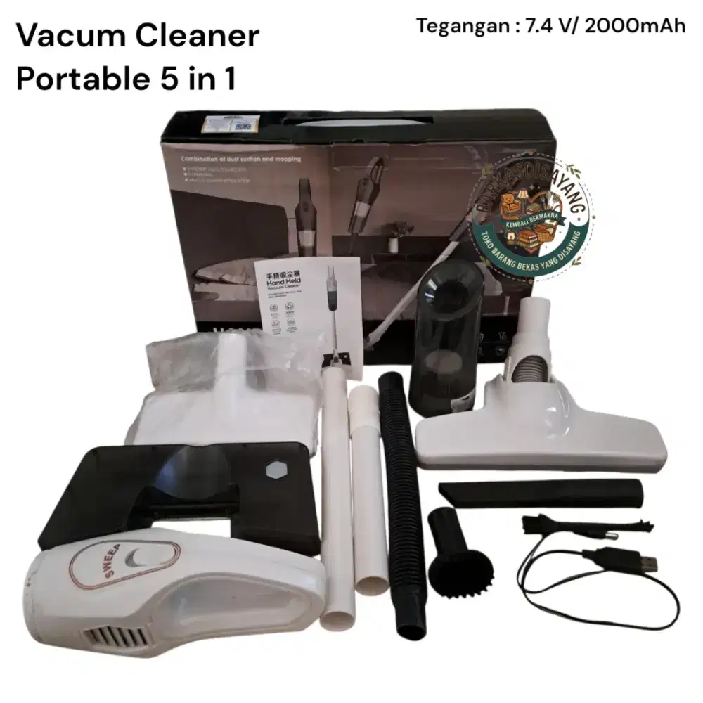 JUAL MURAH VACUUM CLEANER PORTABLE 5 IN 1 PENYEDOT DEBU TANPA KABEL