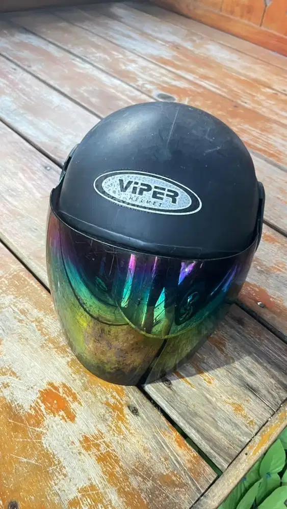 Helm viper hitam dof