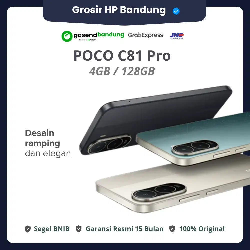 POCO C81 4/128GB Segel Pabrik/BNIB Garansi Resmi Xiaomi 15 Bulan