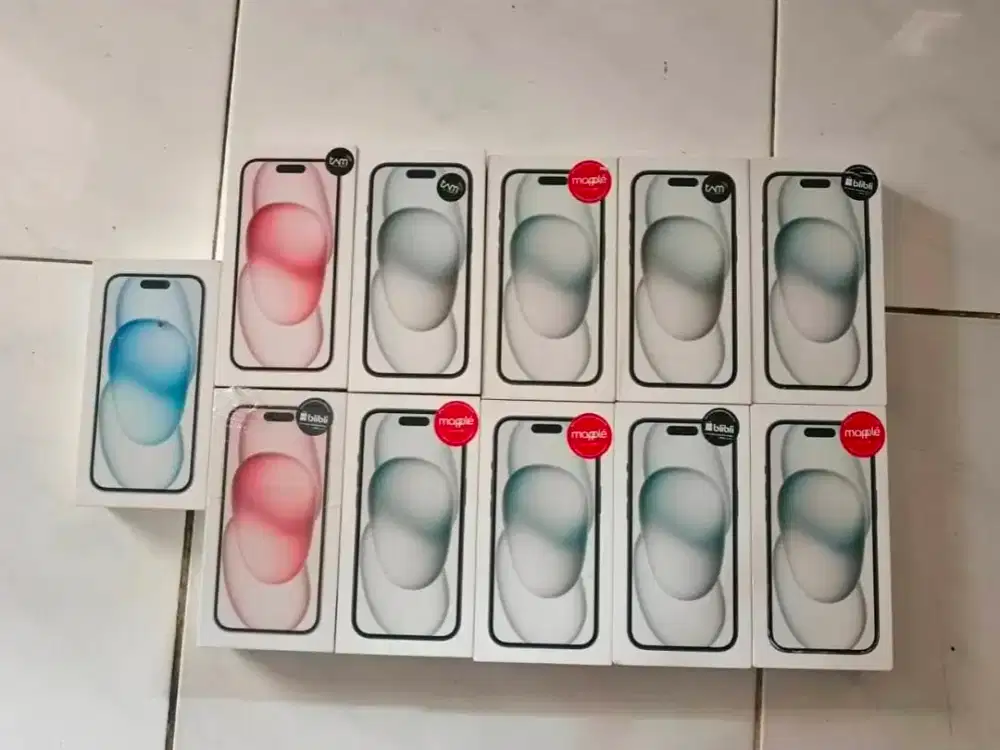 IPHONE 15 128GB SEGEL READY BIRU PINK GARANSI RESMI