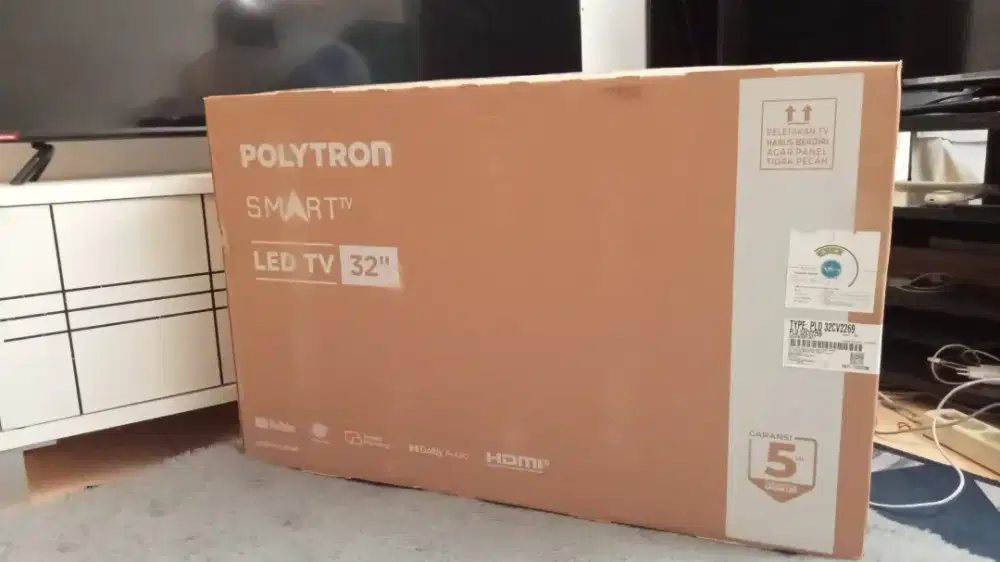 Polytron smart tv 32 inc type terbaru + pasang bracket