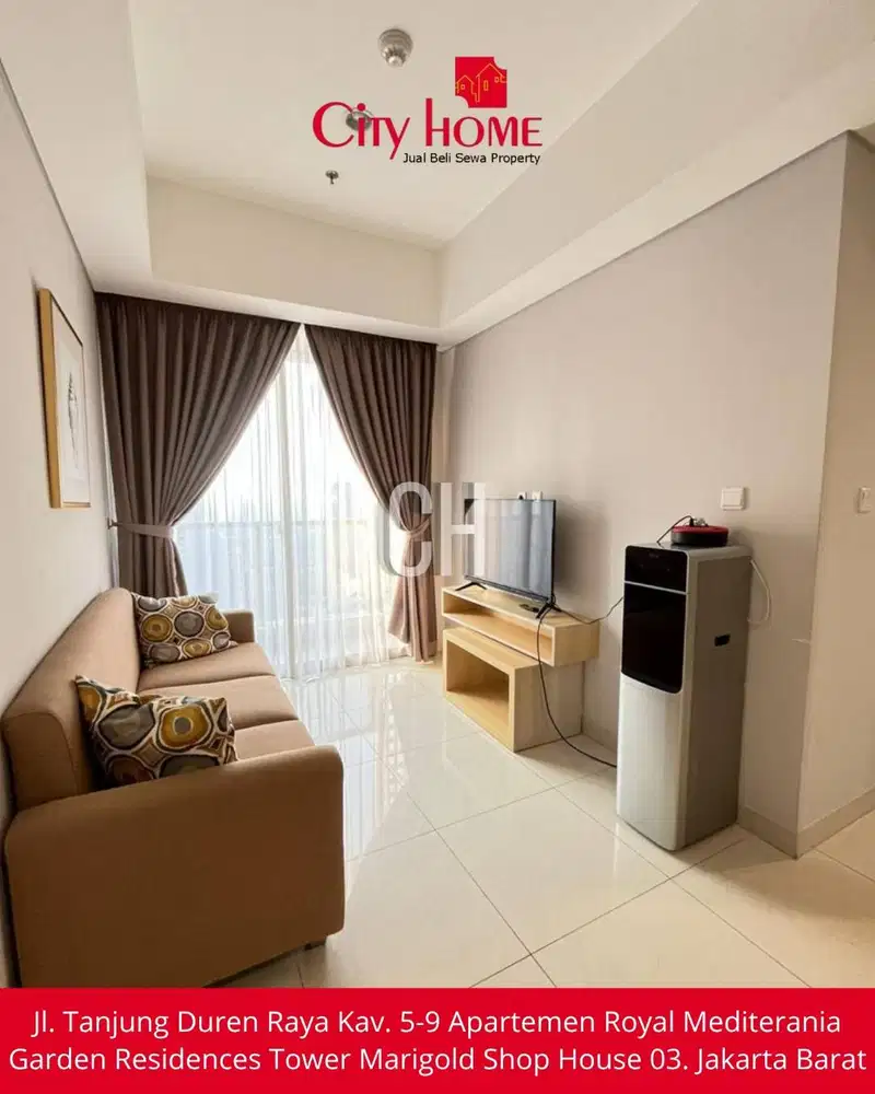 Dijual Apartemen Furnished 3 BR di Taman Anggrek Residences