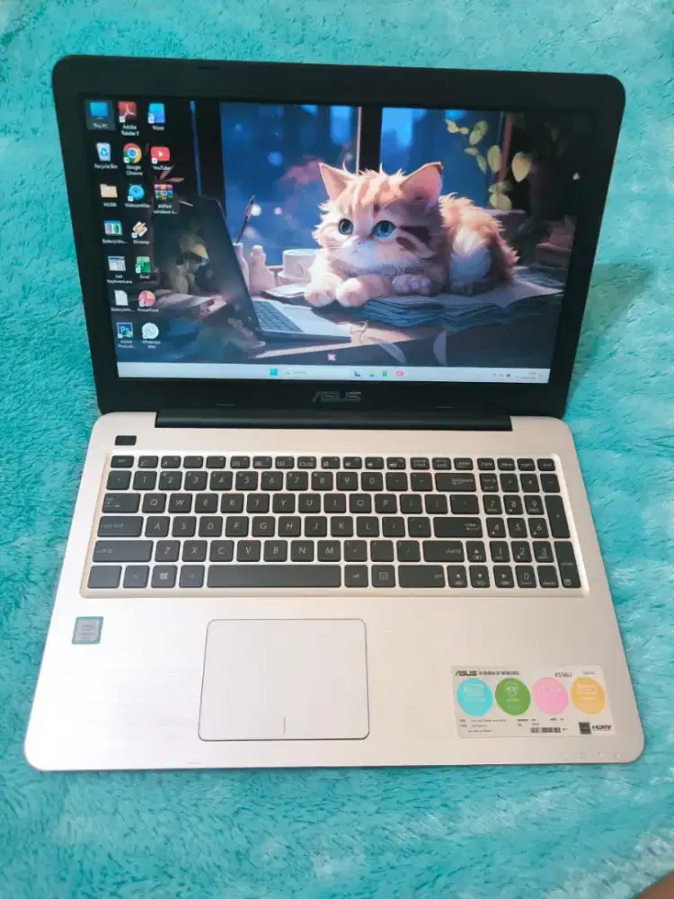 Dijual laptop asus x556uq slim,kenceng,core i5 gen 6,ram 8 gb