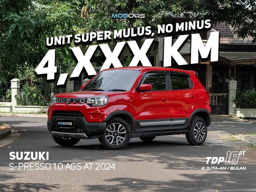 [ KM LOW ] S-PRESSO AGS 1.0 AT 2024 MERAH