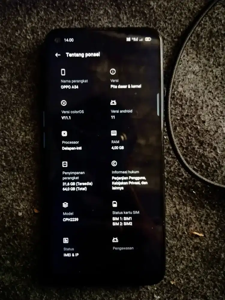 Oppo a54 ram 4/64 batangan