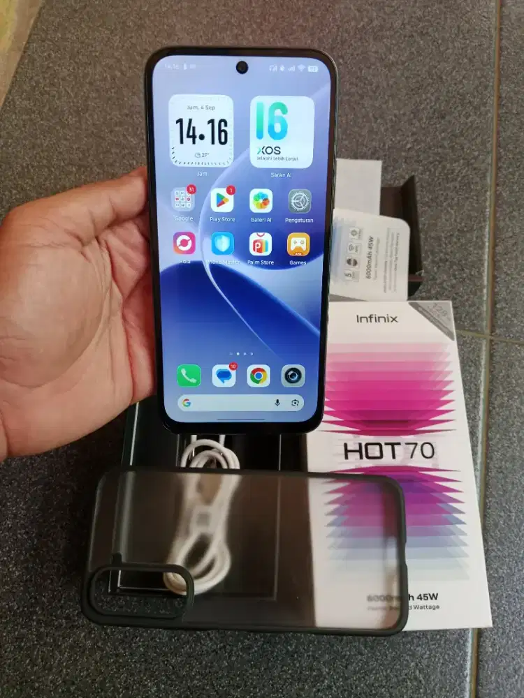 Infinix hot 70 NFC ram 8+8/128gb Fullset masih baru 3 hari garansi