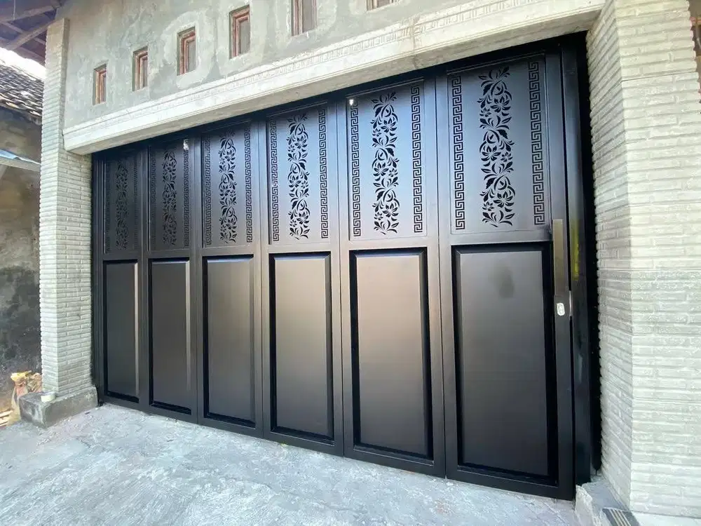 Pintu garasi handerson sliding laser cutting