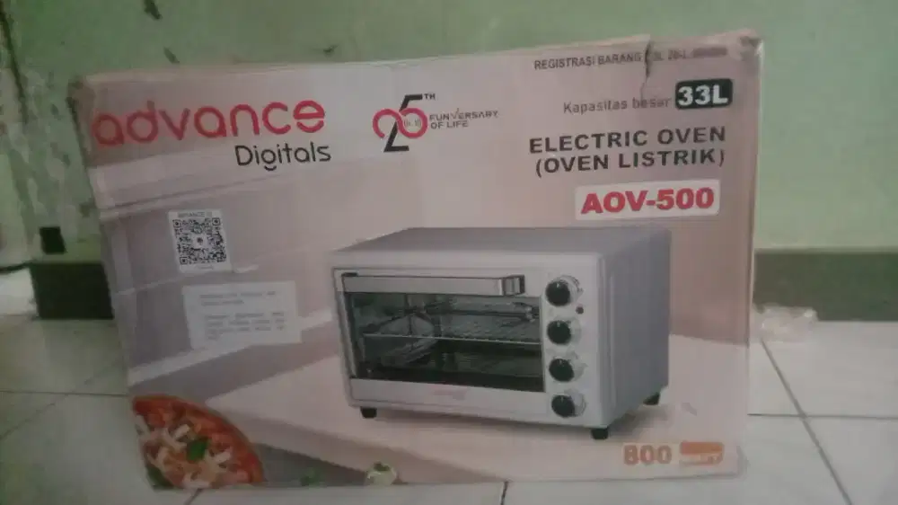 Jual Oven Listrik Advance digitals 33L Pemakaian 1x Mulus