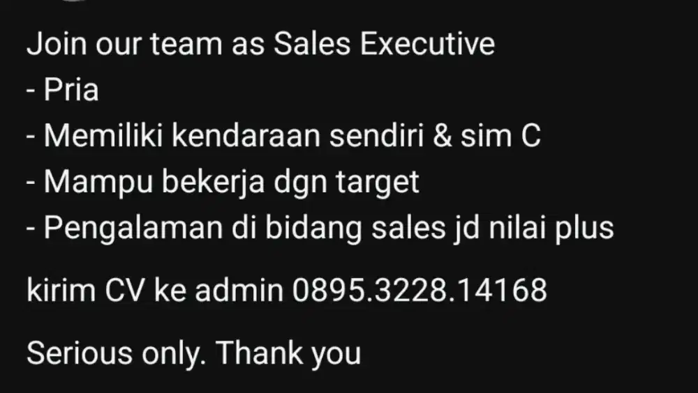 Salesman Tissue