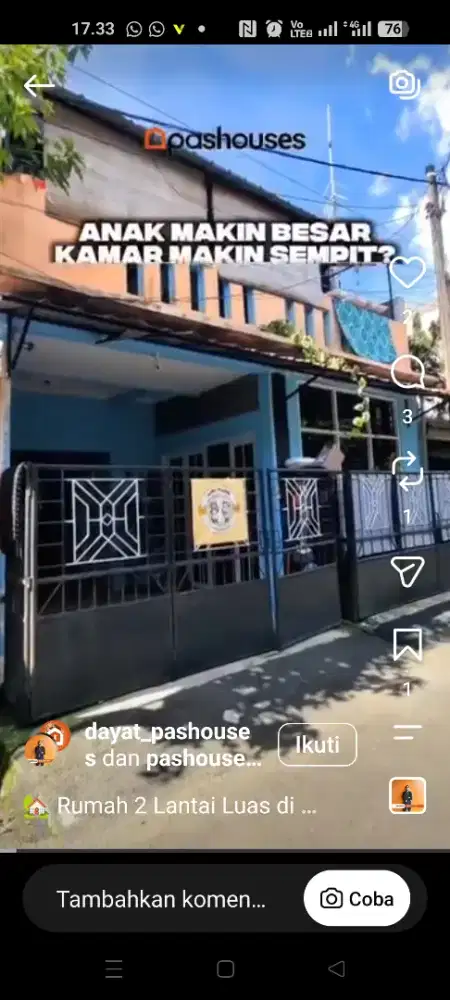 Dijual rumah murah