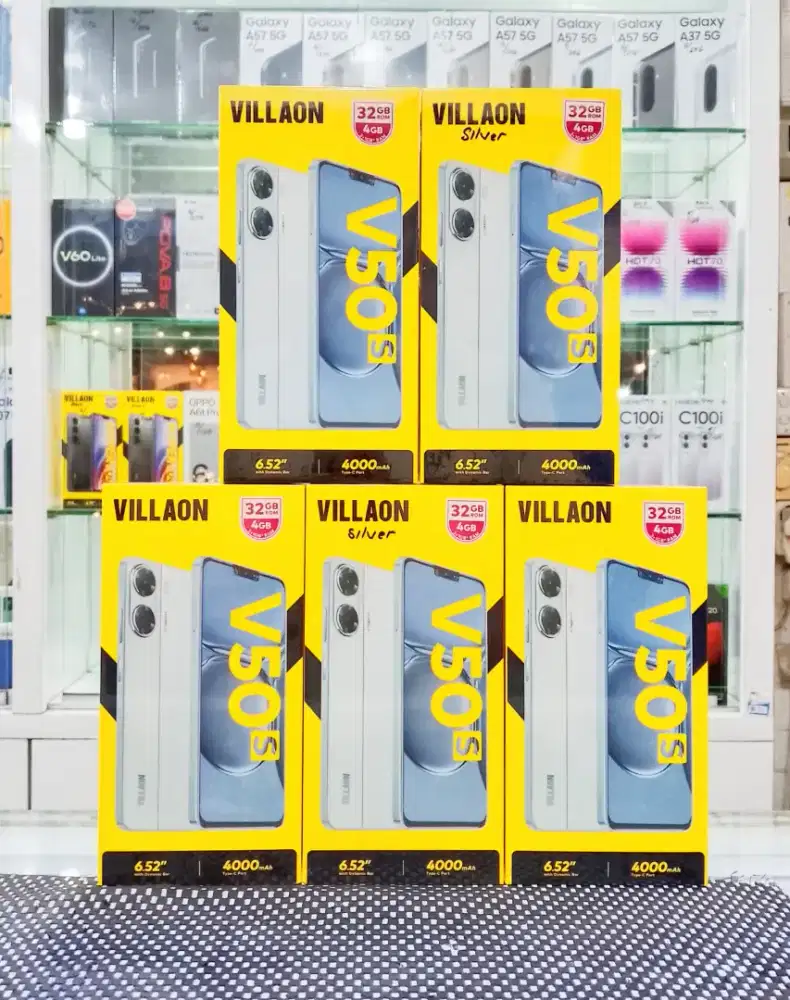 BARU..VILLAON V50s RAM 4/32 SEGEL/GARANSI RESMI.