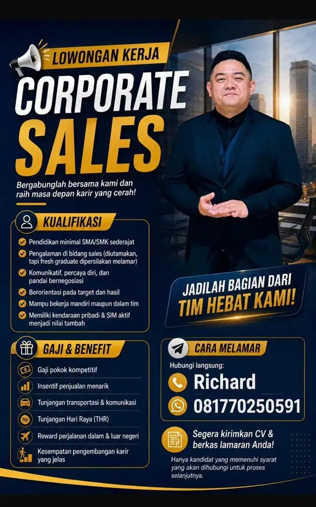 Dibutuhkan segera!