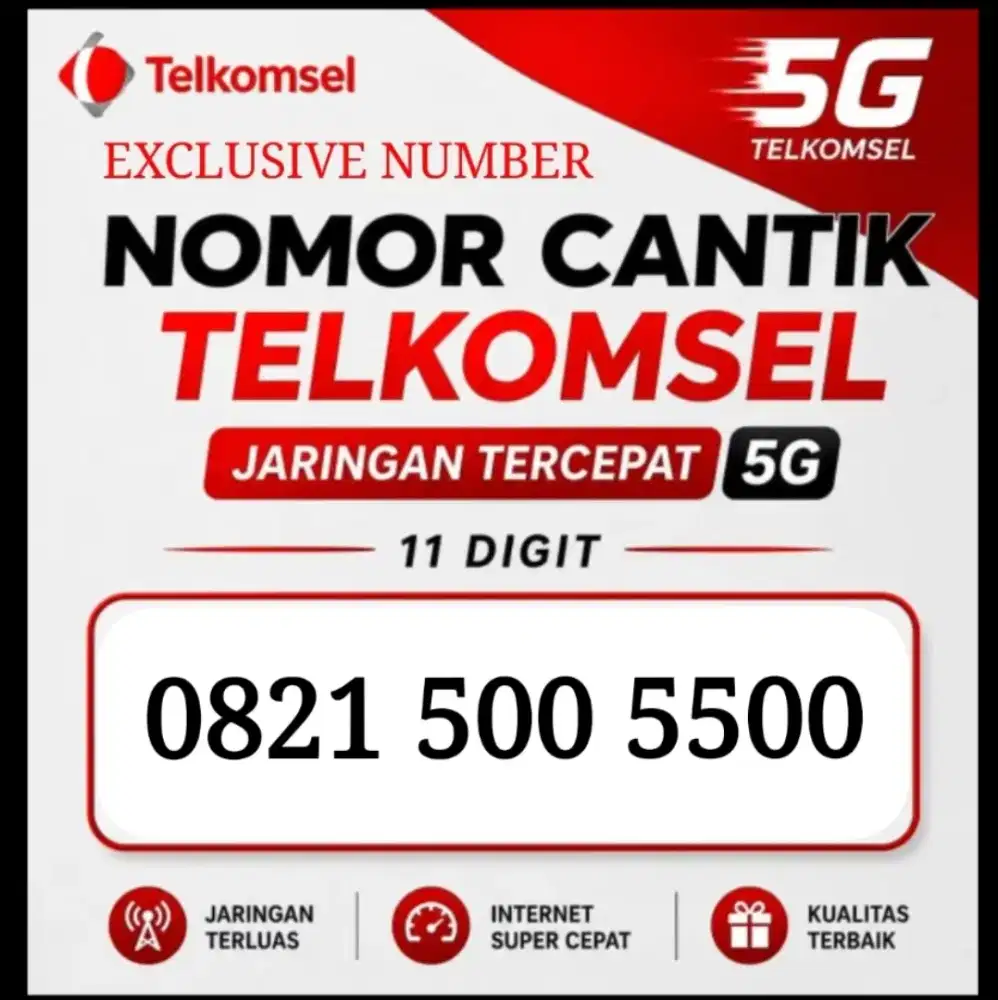 nomor cantik simpai 45678 angka naik