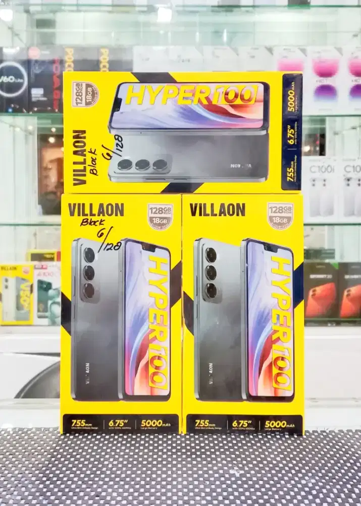 BARU..VILLAON HYPER RAM 6+12/128 SEGEL/GARANSI RESMI.