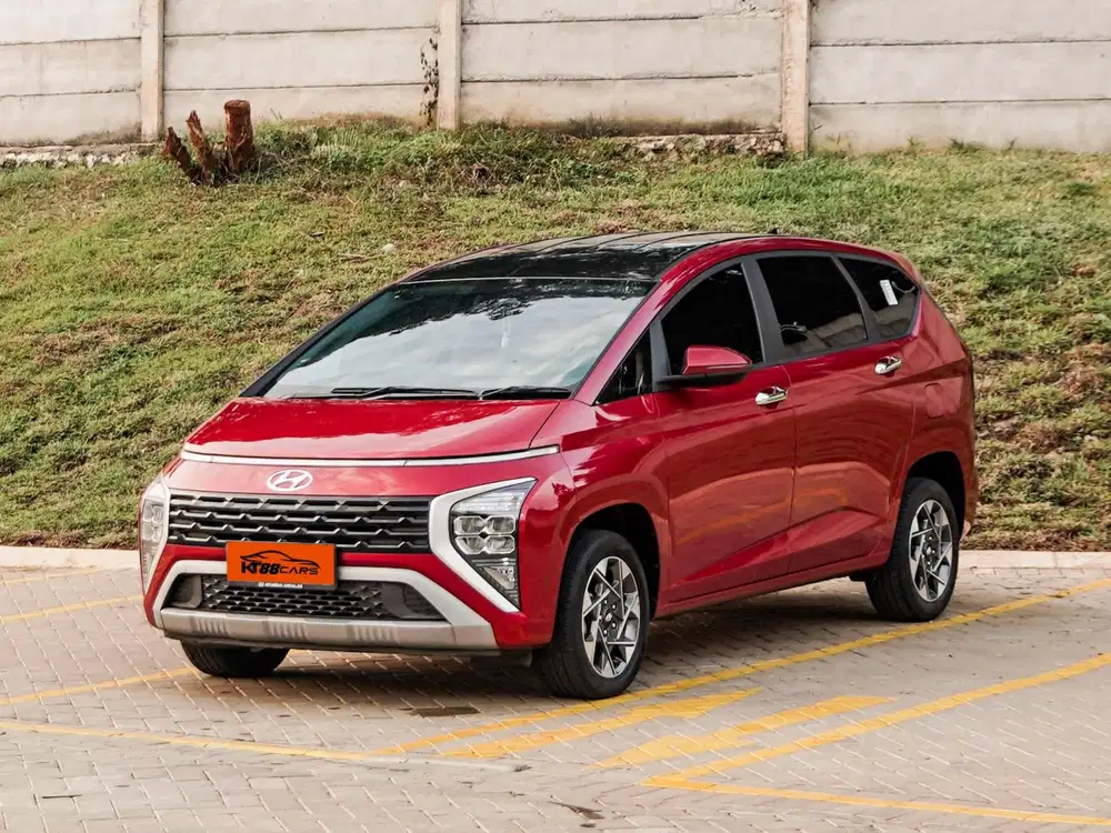 Hyundai Stargazer Prime Matic 2023 merah ganjil captain seat