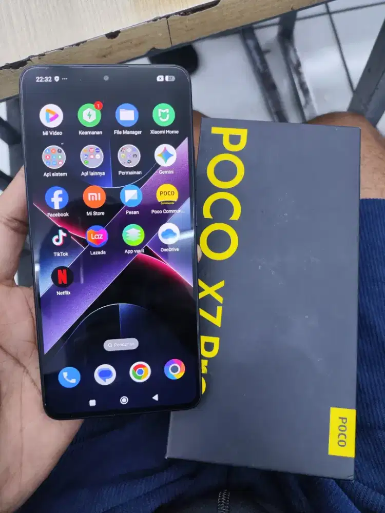 Poco X7 Pro 12/512 Full set Mulus Like New Nominus siap pake