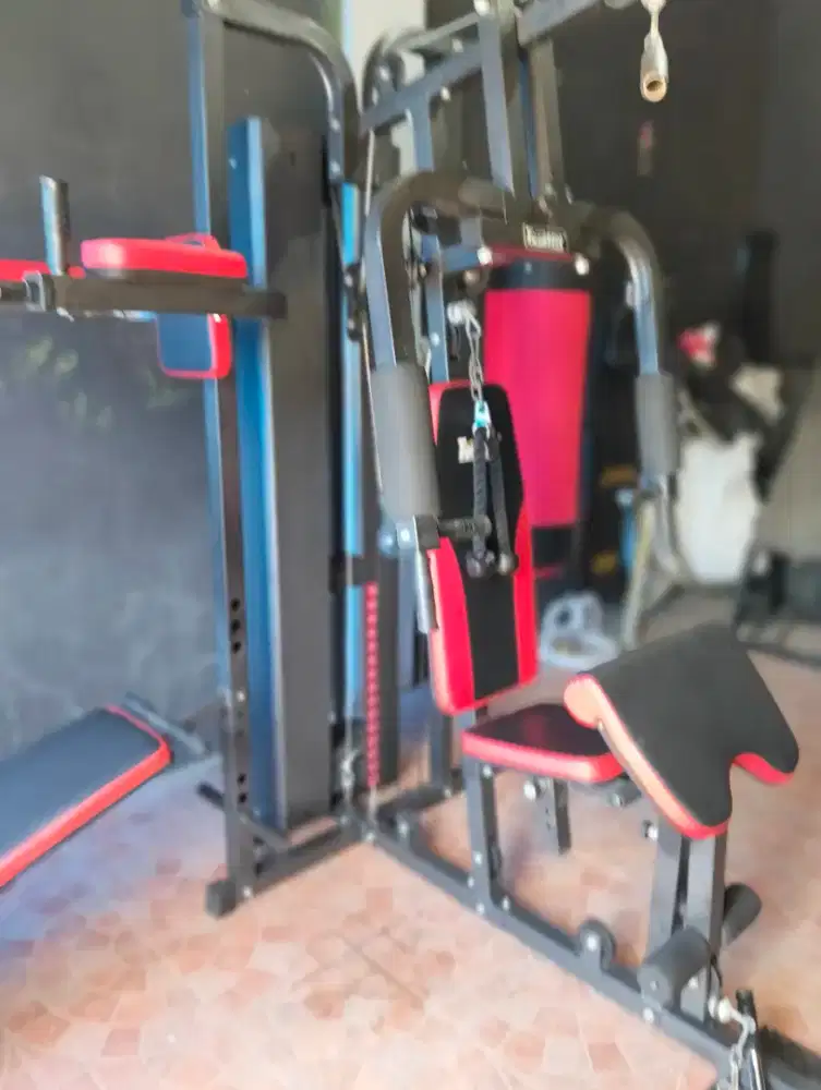 Alat fitnes. Home gym 3 sisi + samsak