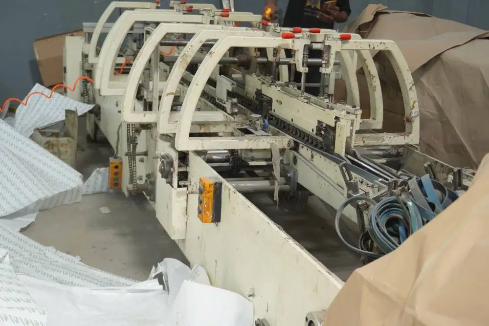 DIJUAL PF-1000 INDUSTRIAL FOLDER GLUER – PAPER FOLDING MACHINE – 3,8 T