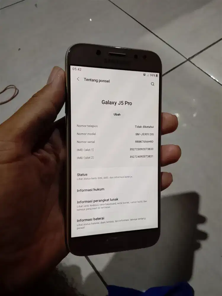 jual hp samsung j5pro 3/32 nego