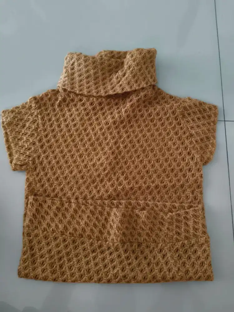 Atasan rajut top neck
