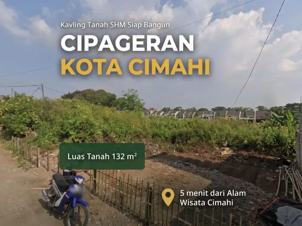 Kavling Tanah Cipageran Cimahi 5 Menit dari Alam Wisata Cimahi