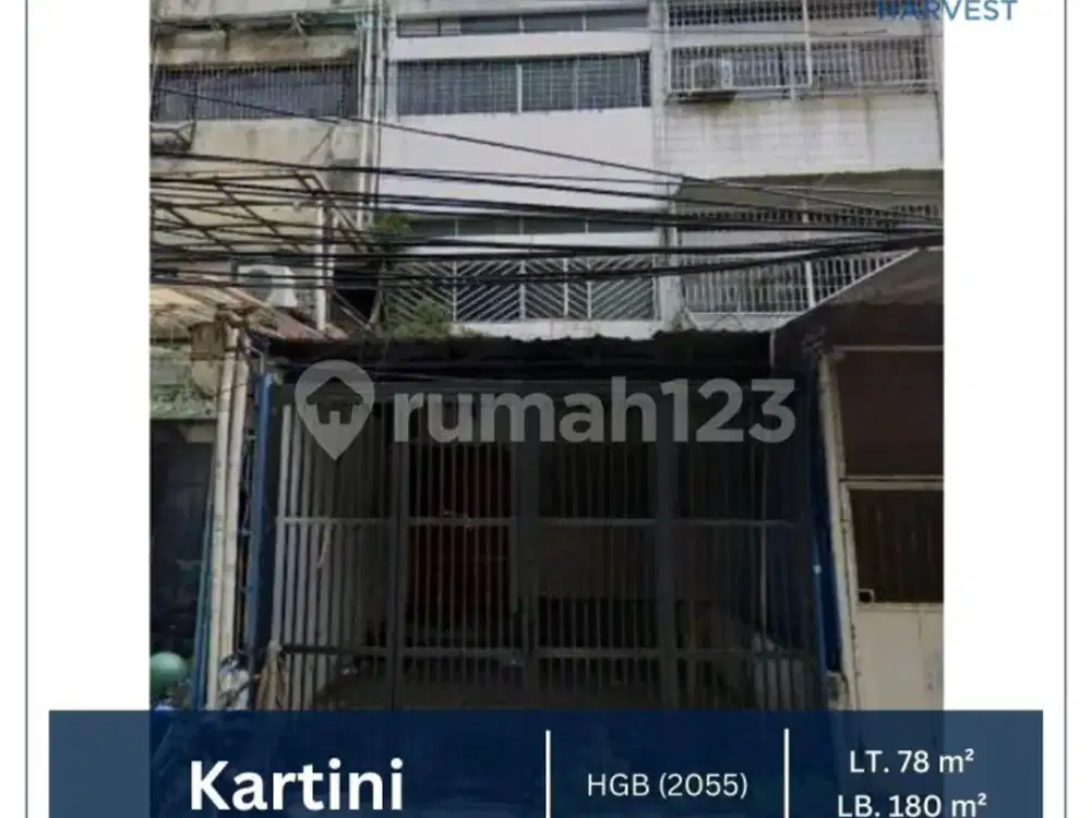 Dijual/ Disewakan Cepat Ruko Di Kartini Lokasi Strategis