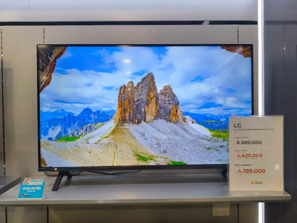Cash & Kredit LG LED 43NU850 NANO SMART TV 4K Tanpa DP, bunga 0%