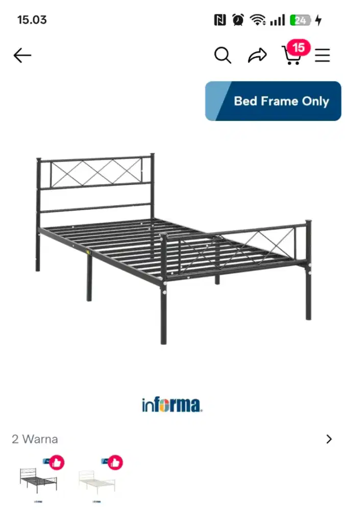 Dipan besi informa 100x200