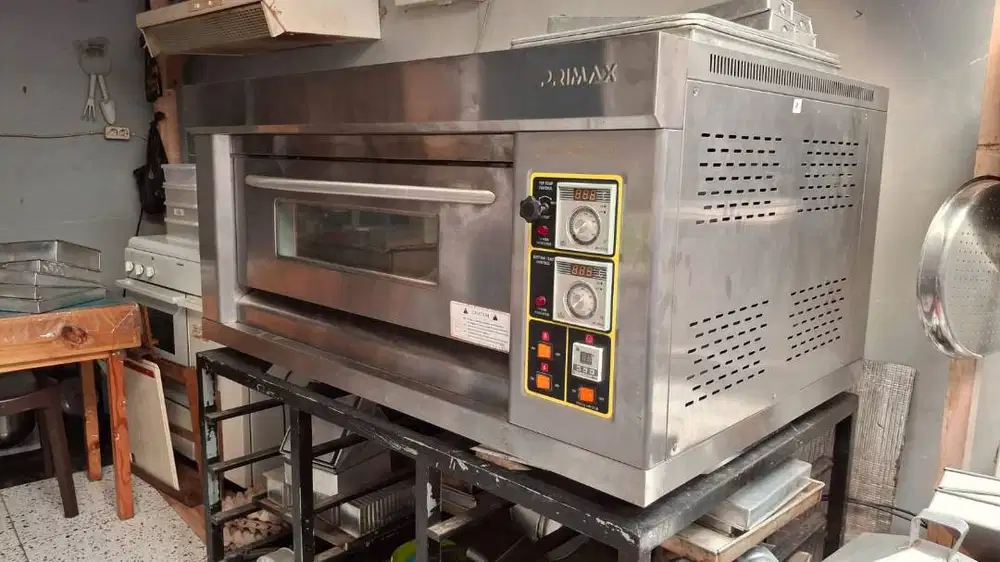 DIJUAL Oven Gas Deck PRIMAX 1 Deck 2 Loyang – Siap Pakai / Siap Usaha!